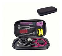 1 pièce Sac médical portable, trousse de premiers soins organisateur, boîte de rangement pour stéthoscope en EVA, avec poignée, étui de transport rigide, boîte pour chiffon de stéthoscope, trousse de 