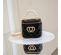 1 pièce Sac seau mini avec thème de la dopamine en forme de double cœur, style coréen minimaliste pour femme, en matériau PVC avec fermeture à glissière Taille UniqueGéométriquePolychlorures de vinyle