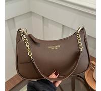 1 pièce Sac sous le bras en cuir PU de couleur unie. C'est un sac à bandoulière de grande capacité simple et élégant, un sac de messager pour les déplacements professionnels, ainsi qu'un petit sac à m