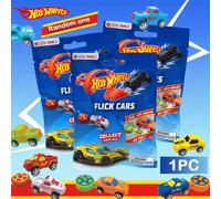 1 pièce Sac surpris officiel et sous licence Hot Wheels Flick Cars, comprenant 1 voiture et 1 clé à insérer. Appuyez pour lancer ! Surprenez-vous avec ce jouet amusant. 8 voitures et 3 clés au total à