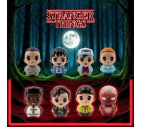 1 pièce Sac surprise officiel sous licence Netflix Stranger Things. Sac de stress portable et moelleux avec personnage mignon en surprise aléatoire (Will Byers, Eleven, etc.). Boîte de collection créa