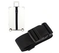 1 pièce Sangle de bagage rétractable réglable avec emballage, bagage de voyage, sangle à boucle en plastique avec emballage de bagage, sac de voyage avec vol, voyage d'affaires, vacances, bagage, sac