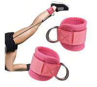 1 pièce Sangle de cheville de fitness sportive avec double anneau en D et bande de résistance pour la hanche. Anneau de pied pour l'entraînement en salle de gym, accessoire Taille UniquePolyester