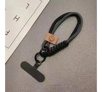 1 pièce Sangle de téléphone tressée de style britannique bicolore, dragonne de poignet courte pour étui de téléphone INS, pendentif de sac, unisexe, compatible avec , Android, etc. Cadeau pour mère, f