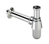 1 Pièce Sans Piège À Bouteille De Trop-plein pour Lavabo | Type déodorant en alliage de Zinc, Siphon facile à installer, Tube de plomberie de vidange amovible, hauteur réglable