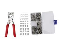 1 Pièce Série Pince Outil + 100 Ensembles Argent 9.5mm Métal Broches Boutons-Pression Attaches Boutons-Pression Poppers Barboteuse Boucle Pression