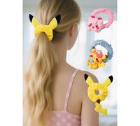 1 pièce Serre-tête créatif Pokémon Pikachu, corde élastique pour cheveux de dessin animé mignon pour femme, utilisable dans la salle de bain et à l'extérieur. Décoration de serre-tête, cadeau pour les