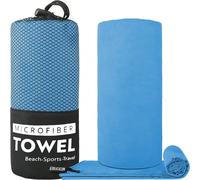 1 pièce Serviette bleu ciel à séchage rapide, super douce en microfibre, fine et légère, respirante, super absorbante pour les sports de plein air, le camping, la gym, le yoga, la randonnée L,M,S,XL,X
