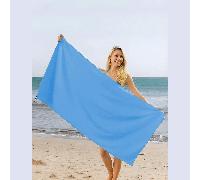 1 pièce Serviette bleu ciel à séchage rapide, ultra douce et fine en microfibre, forte absorption d'eau pour les sports de plein air, le camping, la gym, le yoga, la randonnée, les essentiels de plage