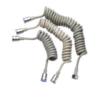 1 Piece Set Of 1.5/2/3 Meter Spring Shower Hose, Bathtub Faucet, Telescopic Telephone Line, Water Pipe Hose, Bathtub Nozzle Connection Pipe Accessories(Grigio,3 meters)