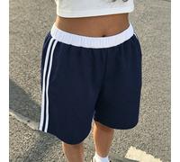 1 pièce Short de sport décontracté pour filles avec taille élastique et blocs de couleurs, longueur 5 pouces, printemps été automne hiver 8Y,10Y,14Y,12Y,16YBlocs de couleurPolyester