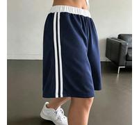 1 pièce Short sport décontracté personnalisé blocs de couleurs pour filles adolescentes, longueur 5 pouces, printemps été automne 8Y,10Y,14Y,12Y,16YBlocs de couleur,RayéPolyester