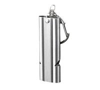 1 Pièce Sifflet de Survie,Sifflet Anti Agression Sifflet Repousse Sifflet D'urgence,Double Tubes Sifflet Secours Avec Porte-clés,Sifflet Haute Décibel pour Camping,Voyage,l'entraînement,Arbitre