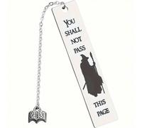 1 pièce Signet "Vous ne passerez pas cette page" - Cadeau pour fans de livres, rats de bibliothèque. Cadeau retour à l'école 1 PCS,Marque-page/style hibouAcier inoxydable