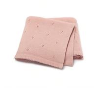 1 pièce Simple couverture bébé rose multifonctionnelle en tricot pour toutes les saisons, un amour de la Saint-Valentin Taille UniqueGéométrique,UnicoloreTricots
