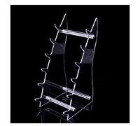 1 pièce Six couches supports de couteaux en acrylique robuste, support de chevalet de couteaux de poche, support de couteaux de survie de chasse