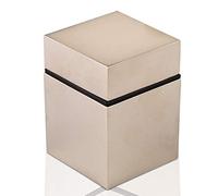 1 pièce SOTECH support d'étagère Cube aspect acier inoxydable support d'étagère en verre mat support d'étagère