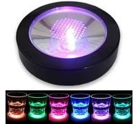 1 Pièce Sous-Verres Lumineux Dessou de Verre à LED Coaster Set Ustensiles pour Bar et Vin Cadeau (N°2)