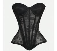 1 pièce Soutien-gorge bustier en maille élégant et à la mode avec bonnets pour l'été CONSEILS SUR LA TAILLE : Pour un effet galbant optimal, le vêtement doit être serré autour de votre corps. Si vous 