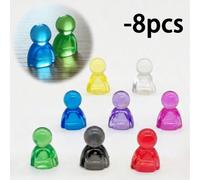 1 pièce - Statue humanoïde transparente et colorée de style Frutiger Aero, ornement de bureau esthétique Y2K, mini sculpture en résine brillante de couleur dopamine, décoration de chambre Taille Uniqu