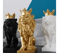 1 pièce Statue/Sculpture créative noire/blanche/dorée, décoration de style nordique pour bureau, collection, meilleur cadeau pour hommes, convient pour vitrine, bar, décoration de mariage et fête, déc