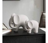 1 pièce, Statuette de décoration de maison en forme d'éléphant porte-bonheur Feng Shui, petit accessoire de décoration pour la maison, décor d'éléphant de la richesse, meilleur cadeau éléphant au nez