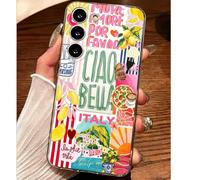 1 pièce Style de vacances décontracté avec slogan de ligne citron IPhone X/XS,iPhone 12,iPhone 12 Pro,iPhone 12 Pro Max,Galaxy S21,Galaxy S21 Plus,Galaxy S21 Ultra,Iphone 13,Galaxy A32 4G,Galaxy A32 5