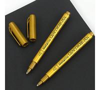 1 pièce Stylo marqueur métallique graphique lettre, marqueur permanent simple pour dessiner, écrire Taille Uniqueplastique