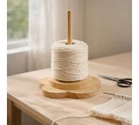 1 pièce Support à bobine de fil en bois, Présentoir de rangement de bobine de fil de bureau, Support de bobine de fil de style minimaliste, Ensemble d'accessoires d'artisanat, Porte-bobine de fil en b