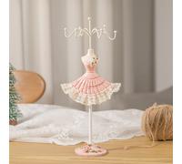 1 pièce Support d'affichage de mannequin en polyrésin rose, support de bijoux pour boucles d'oreilles, vitrine pour la maison ou le magasin, cadeau pour la Saint-Valentin, la rentrée scolaire, décorat