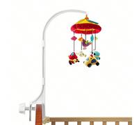 1 pièce Support de cloche de lit en plastique classique, cadre fixé par vis à double écrou - Support de décoration de jouet DIY, installation facile Blanc 1 pièceABS