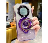 1 pièce Support de gyroscope magnétique, étui de téléphone à rotation anti-stress avec effet de dégradé clignotant compatible avec Honor 50 Lite/Magic5 Lite/X9A/Magic6 Lite/X9B/Magic4 Lite/X9/X9C/X9C