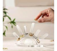 1 pièce Support de présentation d'anneau en forme d'œil, organisateur de bijoux. Cadeau pour petite amie, retour à l'école, décoration de chambre 1 piècePMMA