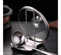 1 pièce Support de rangement de cuisine aléatoire pour les cuillères, les couvercles de casseroles et autres Taille UniqueAcier inoxydable