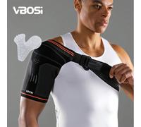 1 pièce Support d'épaule réglable avec coussin en silicone amovible - Manchon de compression pour épaule gauche ou droite, support d'épaule et de bras unisexe L-Gauche,XL-Droite,M-Droite,L-Droite,M-Ga