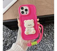 1 pièce Support ours en peluche avec dragonne pour téléphone, étui de protection pour téléphone compatible avec Samsung Galaxy S25, S24, S24 Plus/S24+, S24 Ultra, S20, S21, S22, S23, et Apple 16, 11/1