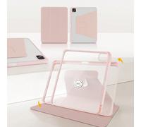 1 pièce Support pliable rotatif à 360° en acrylique avec fente intégrée pour stylo, compatible avec iPad Mini 6/7, 9,7, 10,2, 10,5, Air 4, 10,9, Pro 11, 10e, Air 11(M2) 2024, Air 13(M2) 2024, Pro 11(M