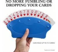 1 pièce Support pour cartes mains libres en plastique pour jouer à des jeux de cartes comme le poker, les fêtes, les réunions de famille, la canasta, Noël, le jour de Noël pour offrir en cadeau pendan