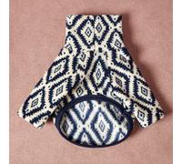 1 pièce sweat-shirt à capuche pour chien à motif géométrique rétro mode, en tissu double face en peluche élastique confortable et chaud, col montant, adapté à l'automne et l'hiver L,M,S,XL,XS,XXLTissu