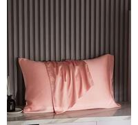 1 pièce Taie d'oreiller en Soie véritable Protège la Peau Taie d'oreiller-Rose-40x70cm 1 pièce