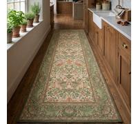 1 pièce Tapis/Carpette/Tapis de zone/Tapis de bain/Paillasson/Descente de lit style campagnard bohème avec motif floral et totem d'oiseau, doux et lavable, convient pour la salle de bain, la cuisine, 