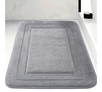 1 pièce Tapis de bain absorbant et doux avec un dessous en peluche de corail, mousse à mémoire de forme et PVC antidérapant. Convient pour la salle de bain, la chambre, le salon, la cuisine, l'appui d