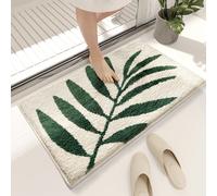 1 pièce Tapis de bain moelleux, sensation de pied douce et confortable, tapis de bain imprimé et tufté, convient pour la salle de bain, le fond antidérapant en TPR, la cuisine, le couloir, la chambre,