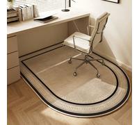 1 pièce Tapis de chaise en velours cristal lavable, protecteur de sol avec isolation phonique et dos antidérapant. Décoration de maison/bureau, idée de cadeau pour la saison des fêtes, style scandinav