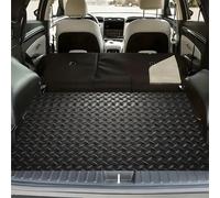 1 pièce Tapis de coffre de voiture universel, convient à la plupart des modèles - Design à grille losangée épaissi, doublure de chargement, installation facile, convient pour SUV, berline, hayon grill