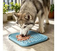 1 pièce - Tapis de léchage pour animaux de compagnie - Tapis d'alimentation lente, aide à promouvoir la santé dentaire, soulage l'ennui du chien. Assiette de léchage pour chiens et chats, tapis de léc