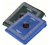 1 pièce Tapis de prière de voyage, 60 cm x 100 cm Tapis de prière, Tapis de pèlerinage, Tapis de prière en polyester portable avec boussole, Tapis de prière imperméable pour le Ramadan, Tapis de prièr