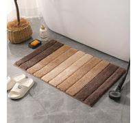 1 pièce Tapis de salle de bain, tapis de douche doux et moelleux en microfibre antidérapant, tapis lavable antidérapant pour sol de salle de bain, tapis d'extérieur, tapis de porte, décoration de sall