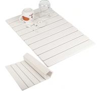 1 pièce Tapis de séchage en gel de silice pliable de grande taille, tapis de salle de bain en diatomite naturel, super absorbant et séchage rapide, convient pour les ustensiles de cuisine et la vaisse