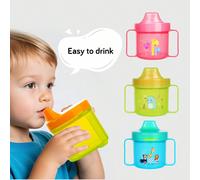 1 pièce Tasse bec de canard dur, 1,96 oz (environ 55,8 g) Facile à tenir, tasse anti-fuite pour tout-petits, 1 paquet, couleur multiple en option bleu,rose,vert,Rose pur,Jaune pur,Bleu pur,Vert purPol